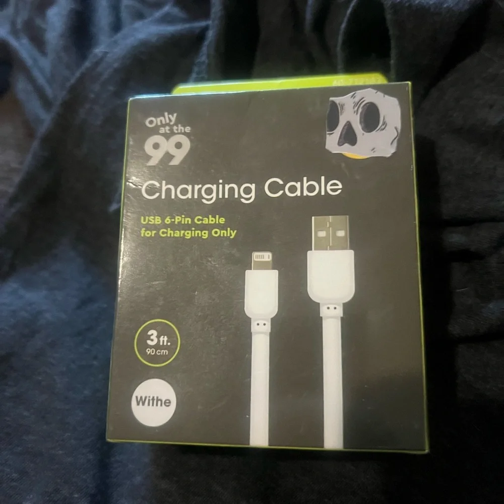 USB 6-Pin Charging Cable - White